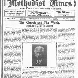 The New Zealand Methodist Times: 11th March 1939