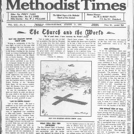 The New Zealand Methodist Times: 11th August 1928