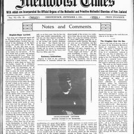 The New Zealand Methodist Times: 4th September 1915