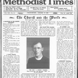 The New Zealand Methodist Times: 20th October 1928
