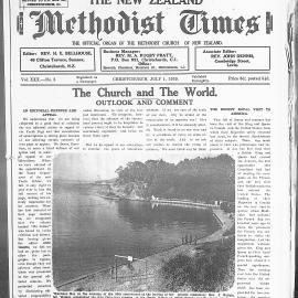 The New Zealand Methodist Times: 1st July 1939