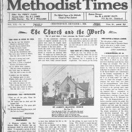 The New Zealand Methodist Times: 1st December 1928
