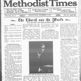 The New Zealand Methodist Times: 15th December 1928