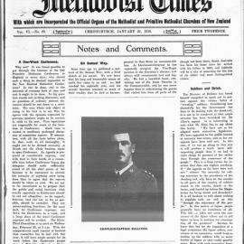 The New Zealand Methodist Times: 22nd January 1916