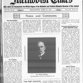 The New Zealand Methodist Times: 18th March 1916