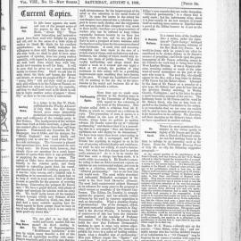 The New Zealand Methodist Times: 8th August 1891