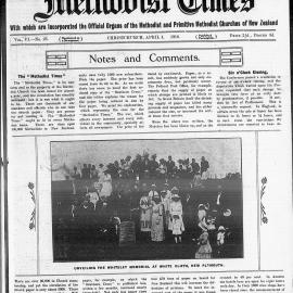 The New Zealand Methodist Times: 1st April 1916