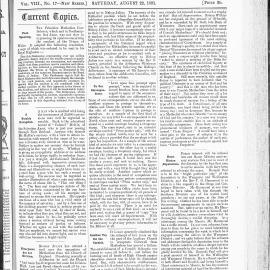 The New Zealand Methodist Times: 22nd August 1891