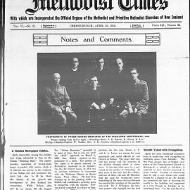 The New Zealand Methodist Times: 29th April 1916