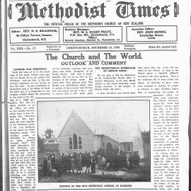 The New Zealand Methodist Times: 16th December 1939