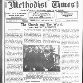 The New Zealand Methodist Times: 27th January 1940