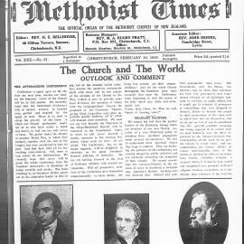 The New Zealand Methodist Times: 10th February 1940