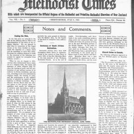 The New Zealand Methodist Times: 8th July 1916