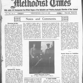 The New Zealand Methodist Times: 22nd July 1916