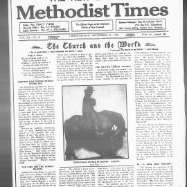 The New Zealand Methodist Times: 21st September 1929