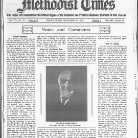 The New Zealand Methodist Times: 30th September 1916