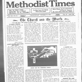The New Zealand Methodist Times: 19th October 1929