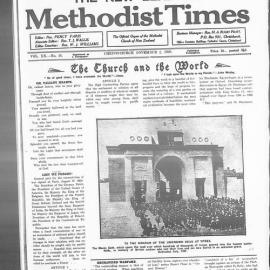 The New Zealand Methodist Times: 2nd November 1929