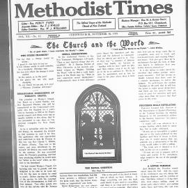 The New Zealand Methodist Times: 16th November 1929