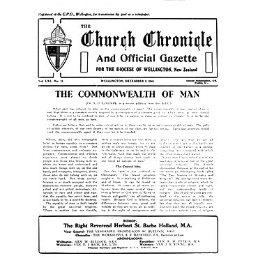 The Church Chronicle, Wellington