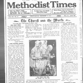 The New Zealand Methodist Times: 14th December 1929