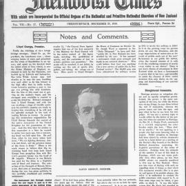 The New Zealand Methodist Times: 23rd December 1916