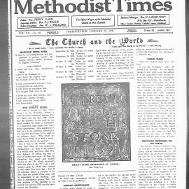 The New Zealand Methodist Times: 25th January 1930