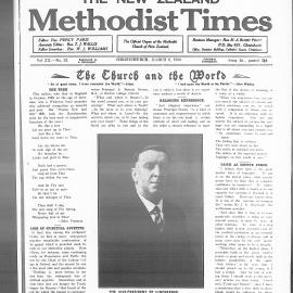 The New Zealand Methodist Times: 8th March 1930