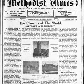 The New Zealand Methodist Times: 14th December 1940