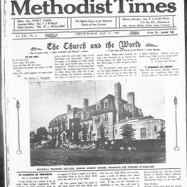 The New Zealand Methodist Times: 17th May 1930