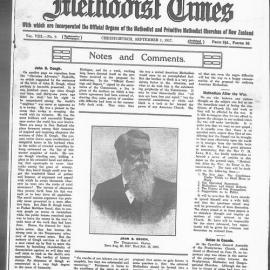 The New Zealand Methodist Times: 1st September 1917
