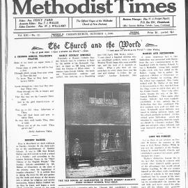 The New Zealand Methodist Times: 4th October 1930
