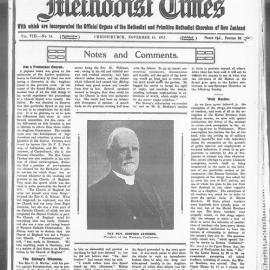 The New Zealand Methodist Times: 10th November 1917
