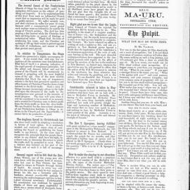 The New Zealand Methodist Times: 5th November 1892