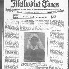 The New Zealand Methodist Times: 8th December 1917