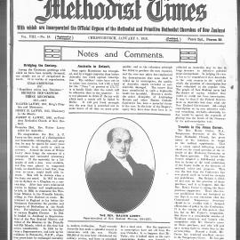 The New Zealand Methodist Times: 5th January 1918