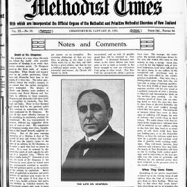 The New Zealand Methodist Times: 18th January 1919