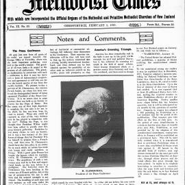 The New Zealand Methodist Times: 1st February 1919