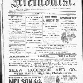 The New Zealand Methodist Times: 8th July 1893