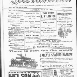 The New Zealand Methodist Times: 22nd July 1893