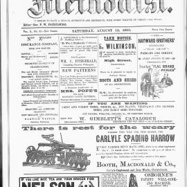 The New Zealand Methodist Times: 12th August 1893