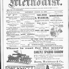 The New Zealand Methodist Times: 19th August 1893