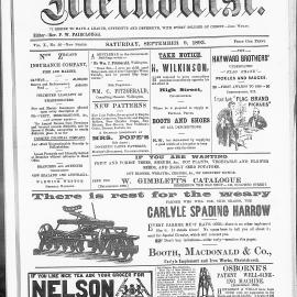 The New Zealand Methodist Times: 9th September 1893
