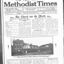 The New Zealand Methodist Times: 26th December 1931