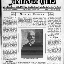 The New Zealand Methodist Times: 22nd June 1918