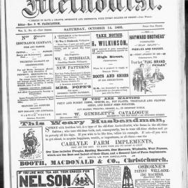 The New Zealand Methodist Times: 14th October 1893