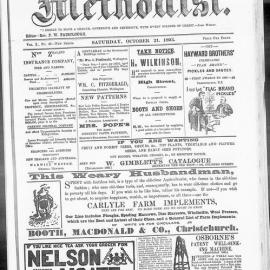 The New Zealand Methodist Times: 21st October 1893