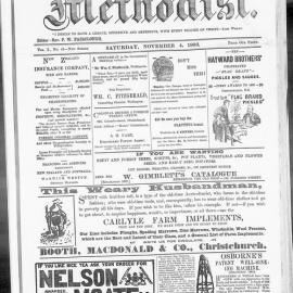 The New Zealand Methodist Times: 4th November 1893