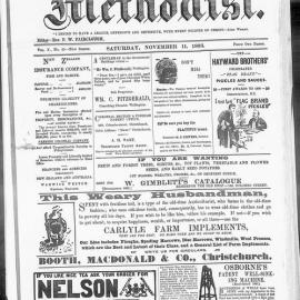 The New Zealand Methodist Times: 11th November 1893