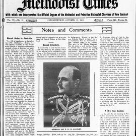 The New Zealand Methodist Times: 12th October 1918